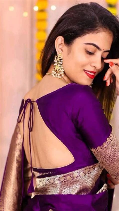 Pin Van Seema Yadav Op Backless Blouse Designs In 2024