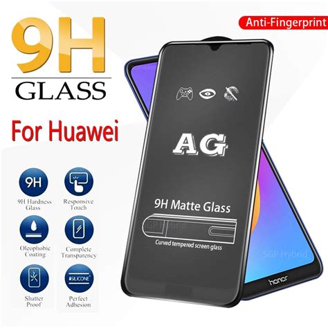 Ag Matte Tempered Glass Fro Huawei Y7a P Smart 2021 Y9a Y8p Y7p Y6p Y5p Y9 Y7 Y6 Y5 Pro Prime