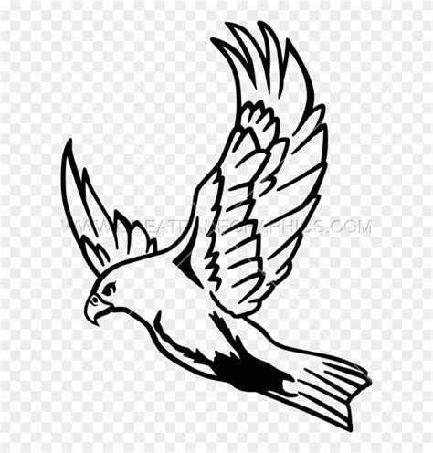 Falcon Flying Clipart - Flying Falcon Clipart - Free Transparent PNG ...