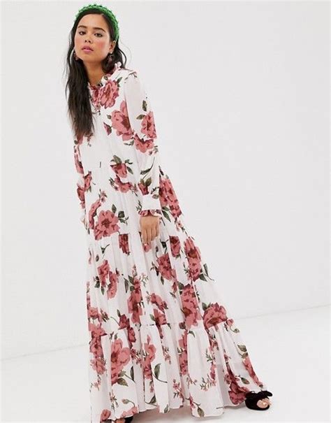 Sister Jane Tiered Maxi Dress In Vintage Floral