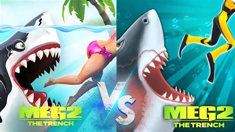 HUNGRY SHARK WORLD VS HUNGRY SHARK EVOLUTION ALL 76 SHARKS ALL SKINS