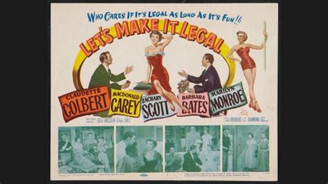 An Old Movie Poster For Let S Make It Legal