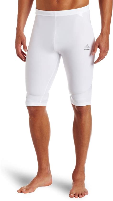 Adidas Men S Techfit Powerweb Short Tight White Small Clothing Shoes And Jewelry