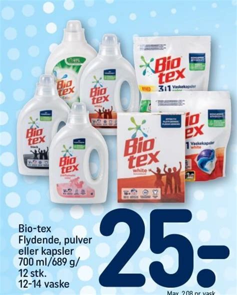 Bio Tex Flydende Pulver Eller Kapsler Ml G Stk