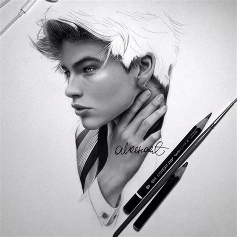 Celebrity Hyper Realistic WIP Drawings | Realistic drawings, Portrait ...