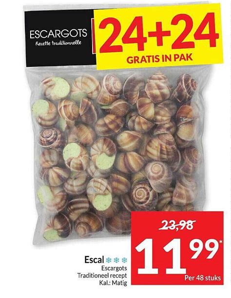 Escal escargots promotie bij Intermarché