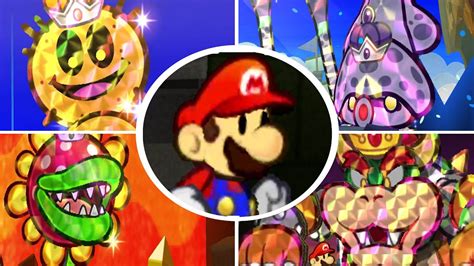 Paper Mario Sticker Star All Bosses Youtube