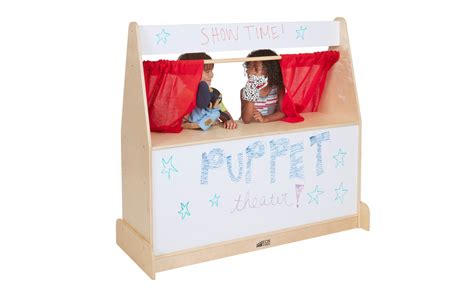 Puppet Theater With Dry Erase And Storage Puppets