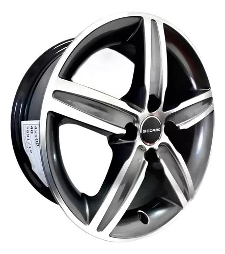 Rodas Scorro Volkswagen Voyage Gol Aro 15 4x100 Jogo Bicos