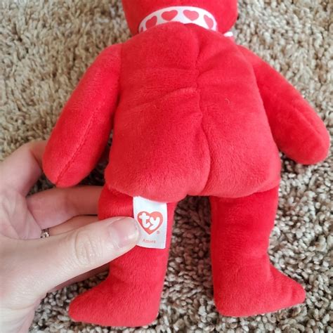 Ty Toys Ty Beanie Babies Amora Red Bear Valentines Day Plush Toy