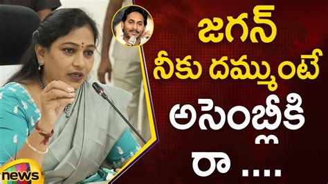 Home Minister Vangalapudi Anitha Open Challenge To Ys Jagan Tdp Vs