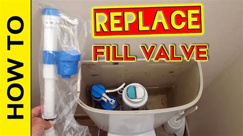 How To Fix And Replace Toilet Fill Valve Youtube