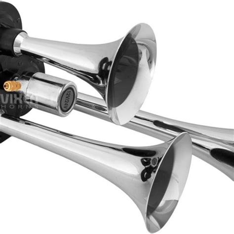 Vixen Horns Vxo C Triple Trumpet Train Air Horn Chrome Plated