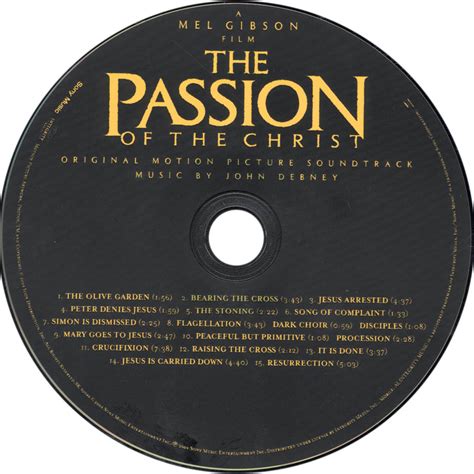 Car Tula Cd De Bso La Pasion De Cristo The Passion Of The Christ