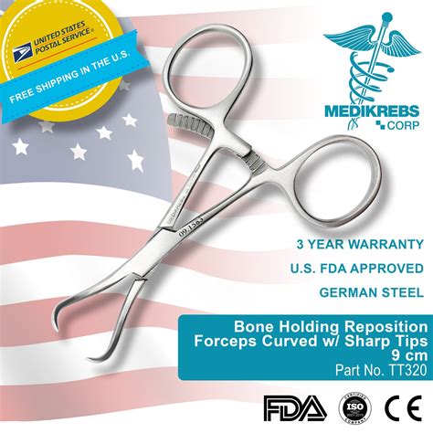 Bone Holding Reposition Forceps Surgical Instruments Medikrebs Corp