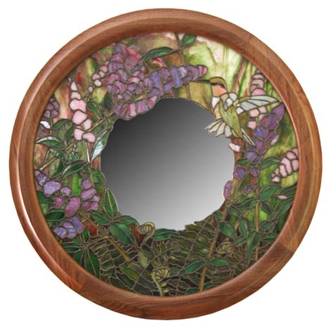 Round Stained Glass Frame Crones Custom Woodworking