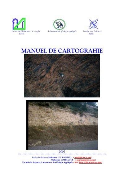 Guide Pratique De Cartographie Facult Des Sciences Rabat