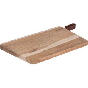 Houten Snijplank Serveerplank Met Leren Hengsel Cm Snijplanken