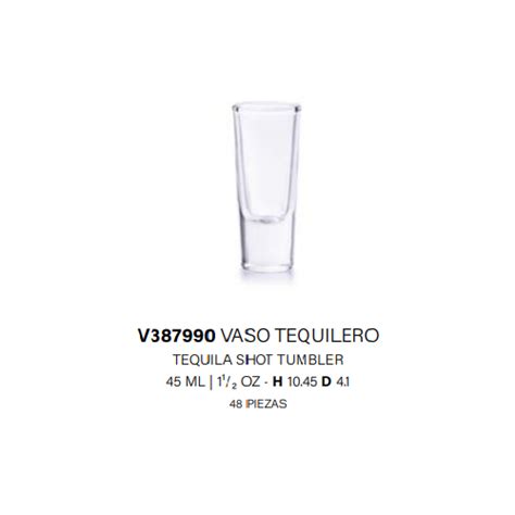 Vaso Tequilero 45Ml Utensilios De Cocina