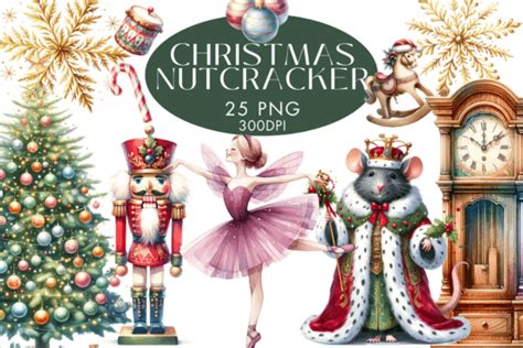 Christmas Nutcracker Clipart Graphic By Watercolour Lilley Creative