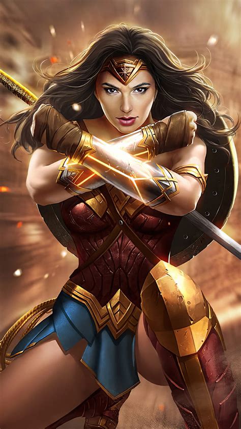 Wonder Woman Superheroes Artist Artwork Digital Art For Iphone