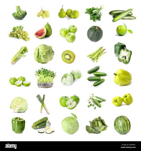 Green Vegetables And Fruits