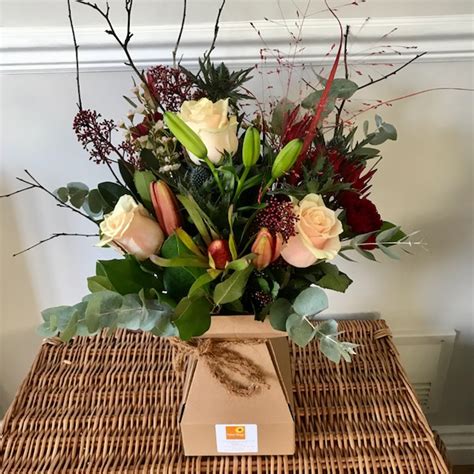 Naked Christmas Bouquet Fiona Penny At Sunflowers Florist Weymouth