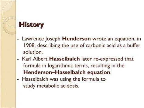 Henderson Hasselbalch Equation | PPT