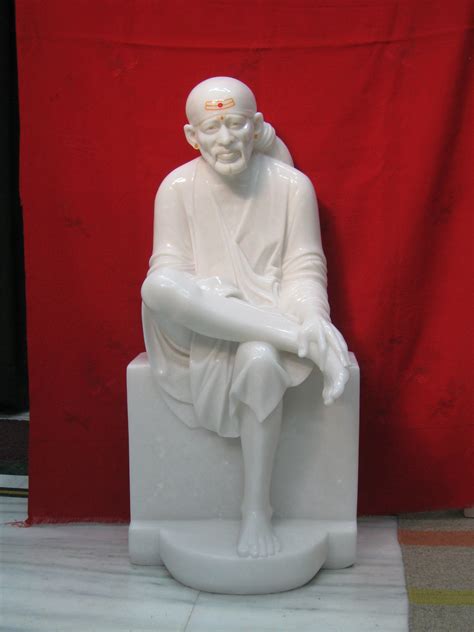 White Marble Sai Baba Statue For Worship Size Feet Rs