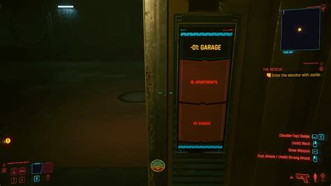 Elevator Cyberpunk Interface In Game