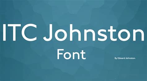 ITC Johnston Font Download Free | Dafont Online