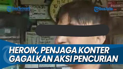 Wanita Bernyali Aksi Heroik Penjaga Konter Gagalkan Aksi Pencurian