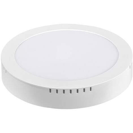 Plafonnier Led Saillie W Rond Mm Lm K Blanc Chaud