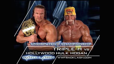 Story Of Triple H Vs Hulk Hogan Backlash 2002 YouTube