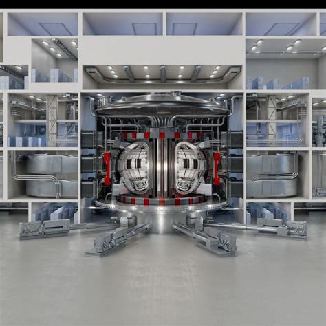 ITER thermonuclear reactor 3D model animated | CGTrader