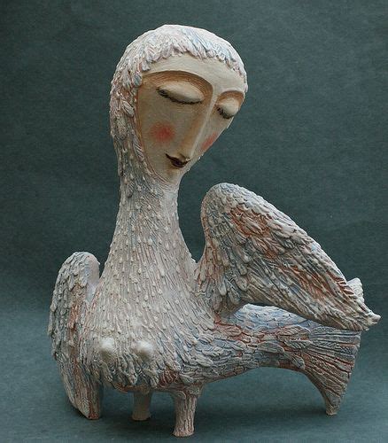 Alkonost | Figurative sculpture, Pottery sculpture, Sculpture art