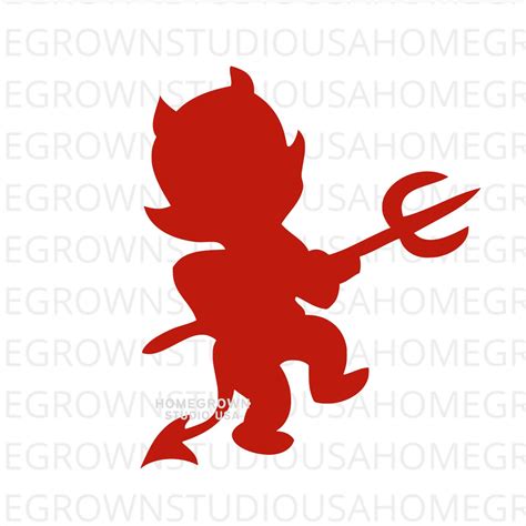 Red Devil Vector Svg, Devil Png, Halloween Devil Clipart, 48% OFF