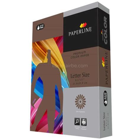 Paquete Hojas De Papel Bond G Paperline Tama O Carta Chocolate