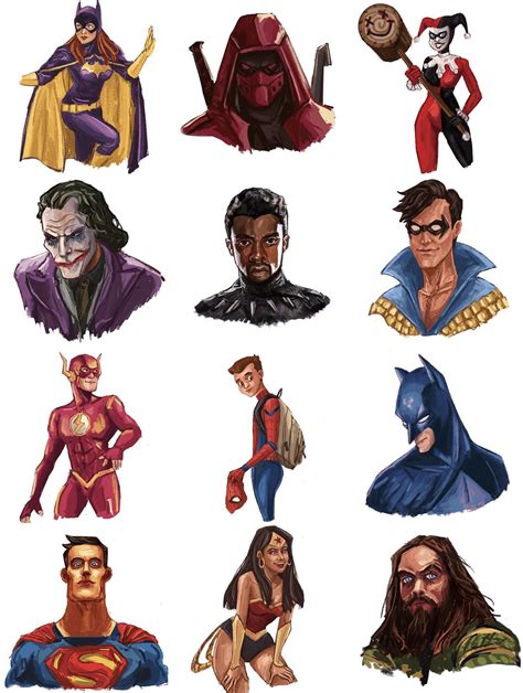 Fan Art Of Some Dc And Marvel Characters Rcomicbooks