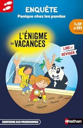 Amazon Enigmes Des Vacances Cp Ce Panique Chez Les Pandas