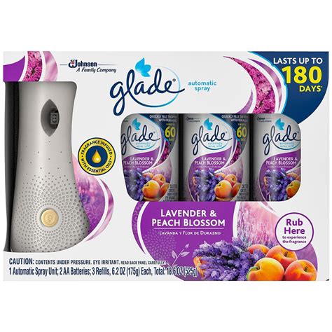 Glade Automatic Spray Air Freshener 1 Holder 3 Refills