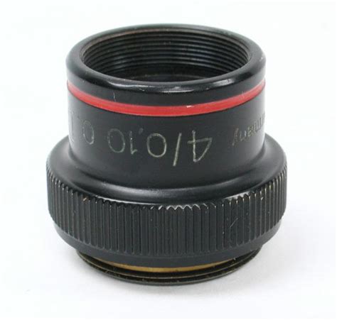 Achromat 4 / 0.10 Microscope Objective - Microscope Components - BMI ...