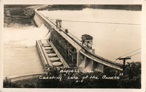 Bagnell Dam Lake Ozark, MO Postcard