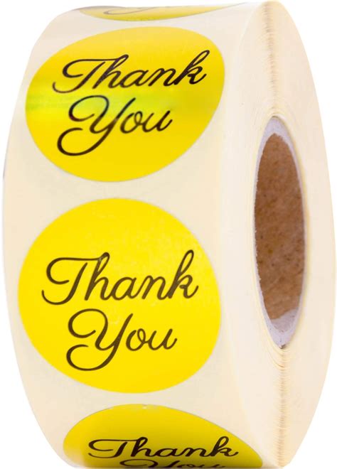 Thank You Stickers Roll Bulk 1000 Floral Label Stickers 2 Designs