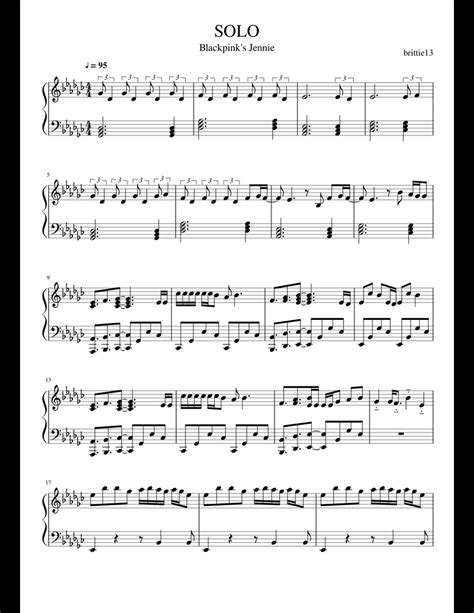 Jennie Solo Sheet Music For Piano Download Free In Pdf Or Midi