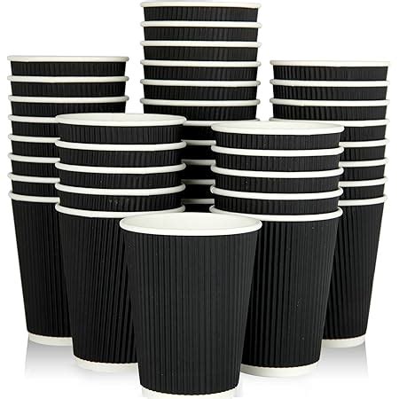 Amazon Primens Insulated Disposable Coffee Cups With Lids Straws