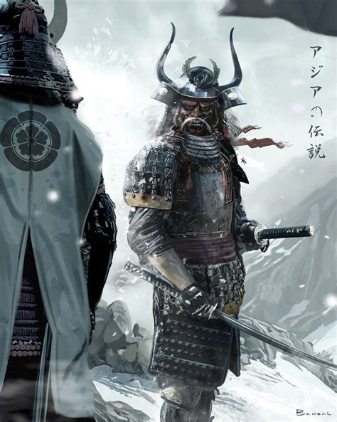 Samurai Illustrations, Concept Paintings & Character Designs