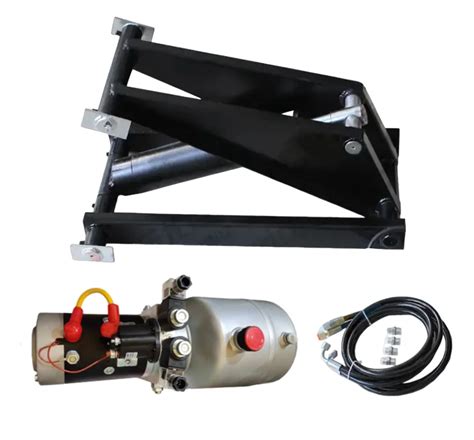 Tons Tipper Kit Dump Trailer Hydraulic Cylinder Scissor Hoist Lift