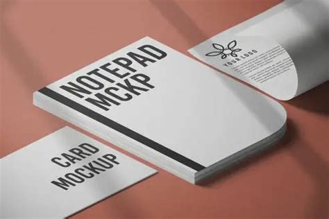 Free Closed White Notepad Mockup PSD – CreativeBooster