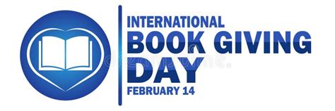 International Book Giving Day Vector Illustration Stock Vector